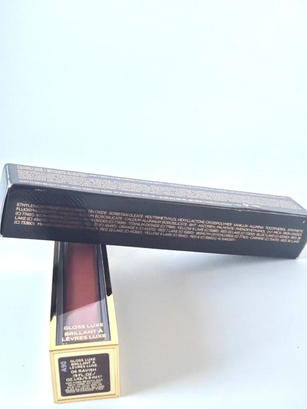 Tom Ford Gloss Luxe Lip Gloss Hydrating High Shine 06 Ravish 0.19oz.